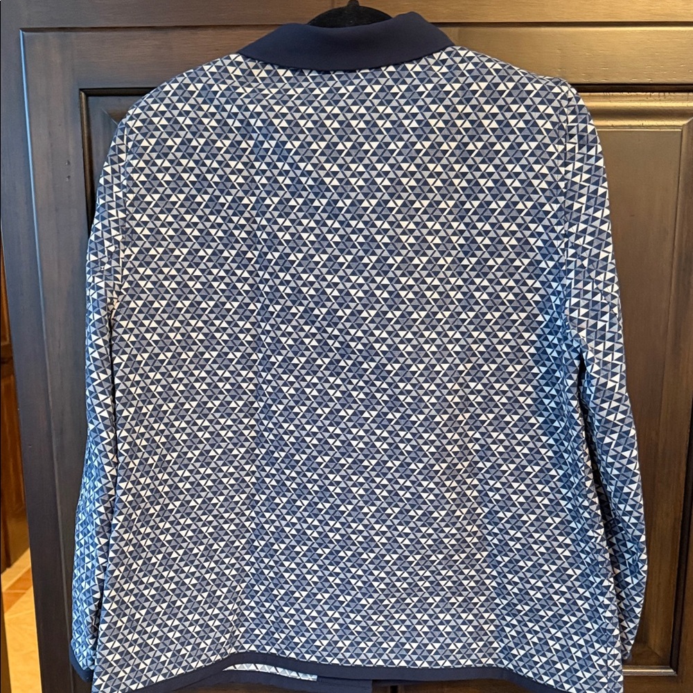 Stylish Navy Patterned Blazer - image 2